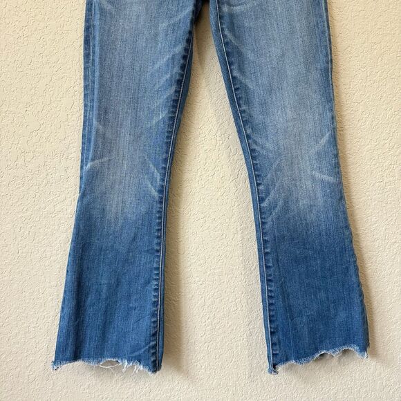 MADEWELL Cali Demi-Boot Jeans Chewed-Hem Edition Exposed Buttons #G0997 - Picture 5 of 15